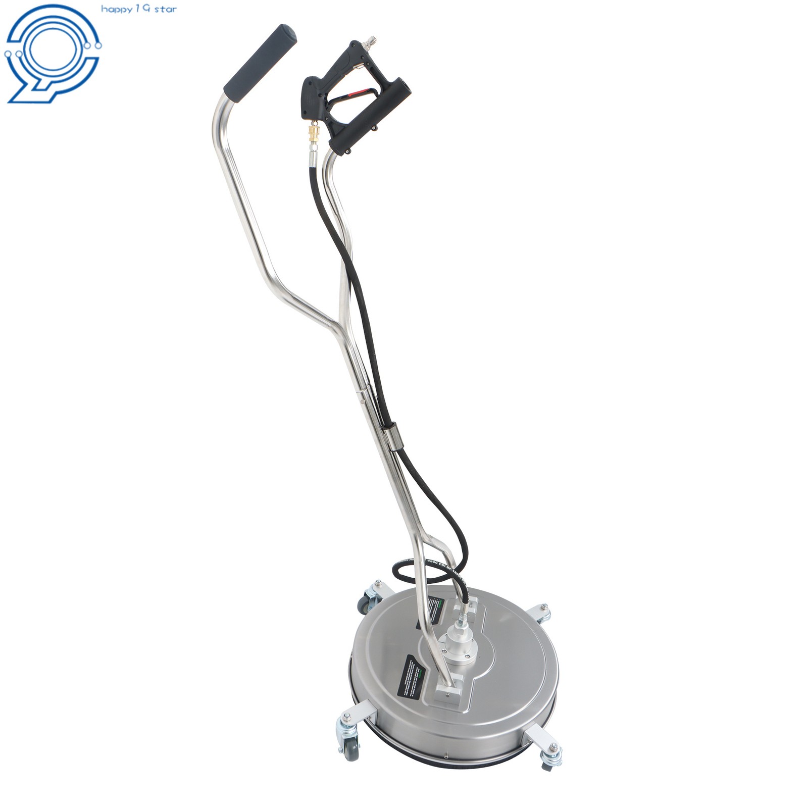 20″ Pressure Washer Surface Cleaner Dual Handles with 4 Wheels 6000PSI Washer