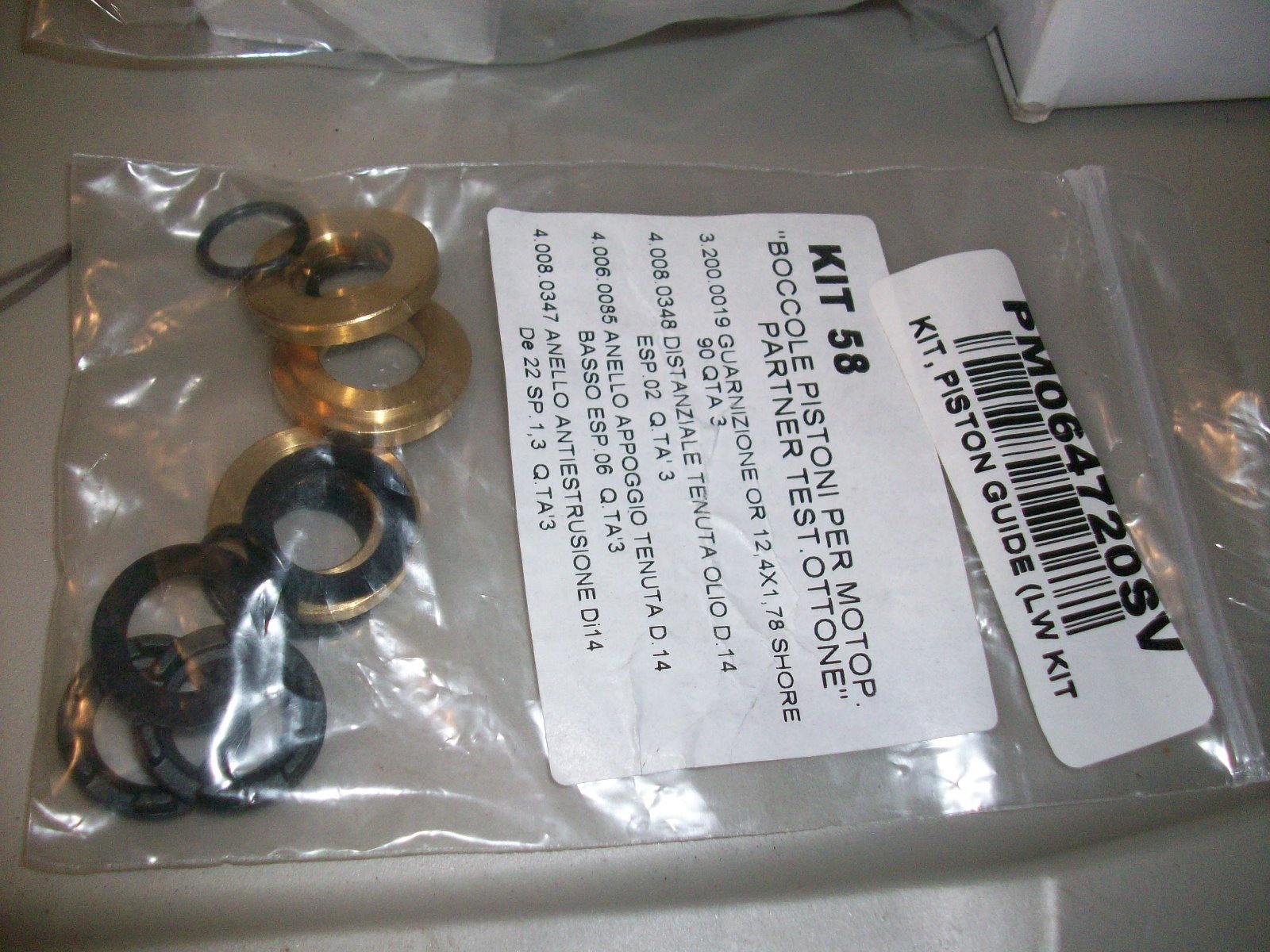 Campbell Hausfeld PM064720SV piston guide kit 58 replaces PM003600SV (LW kit)