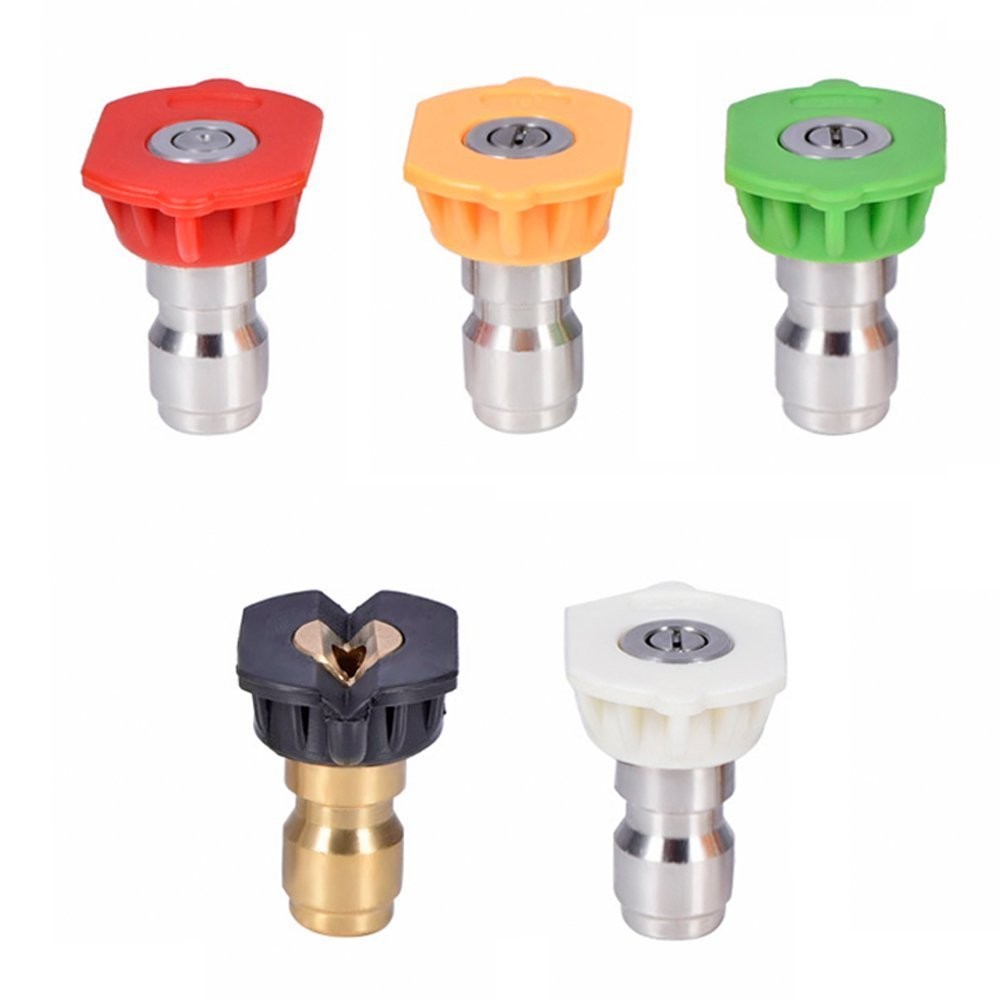 Z-Color ® 5pcs Pressure Washer Spray Nozzles 1/4 Quick Connection Spray Tip S…