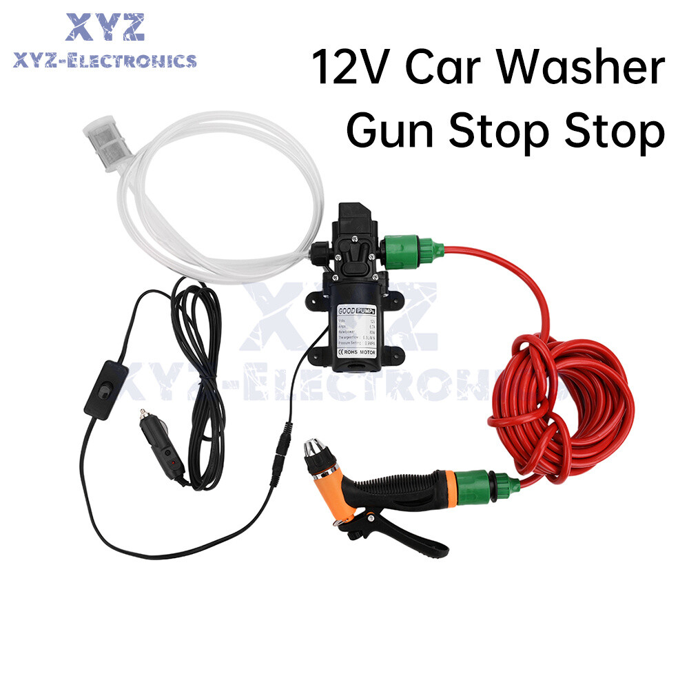 DC12V 80W High Pressure Self-Priming Car Portable Washer Water Pump Kit