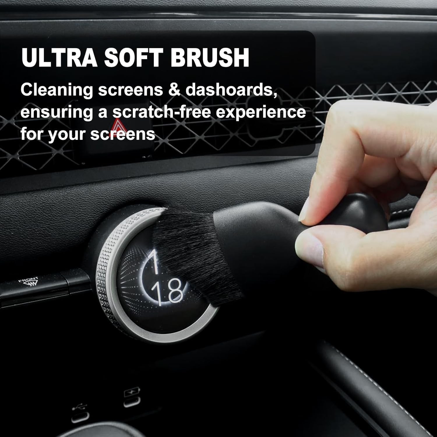 7PCS Car Detailing Brush Set Ultra Soft Boars Hair Car Interior Detailing