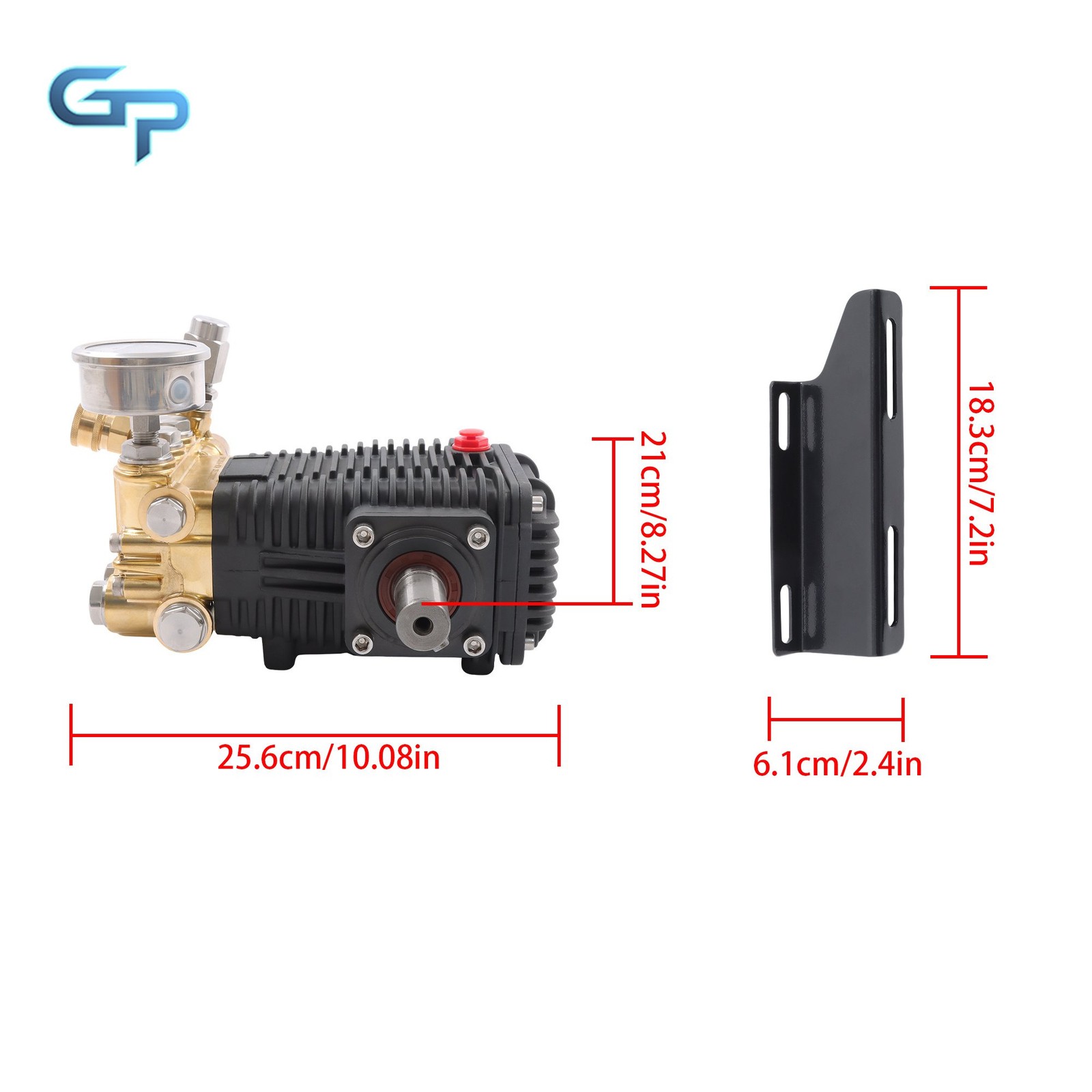 5.6GPM 4.5 HP General Right Shaft 3500 PSI Pressure Washer Pump Belt Drive