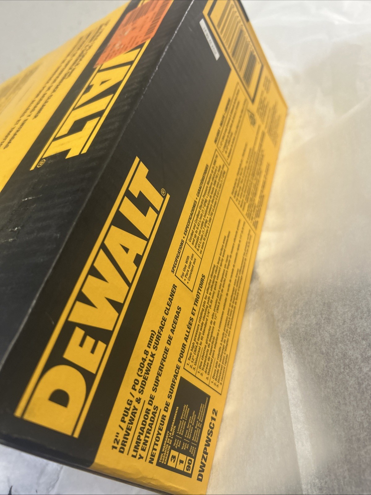 DEWALT 12 in. Rotating Surface Cleaner Pressure Washer Attachment (3000C710