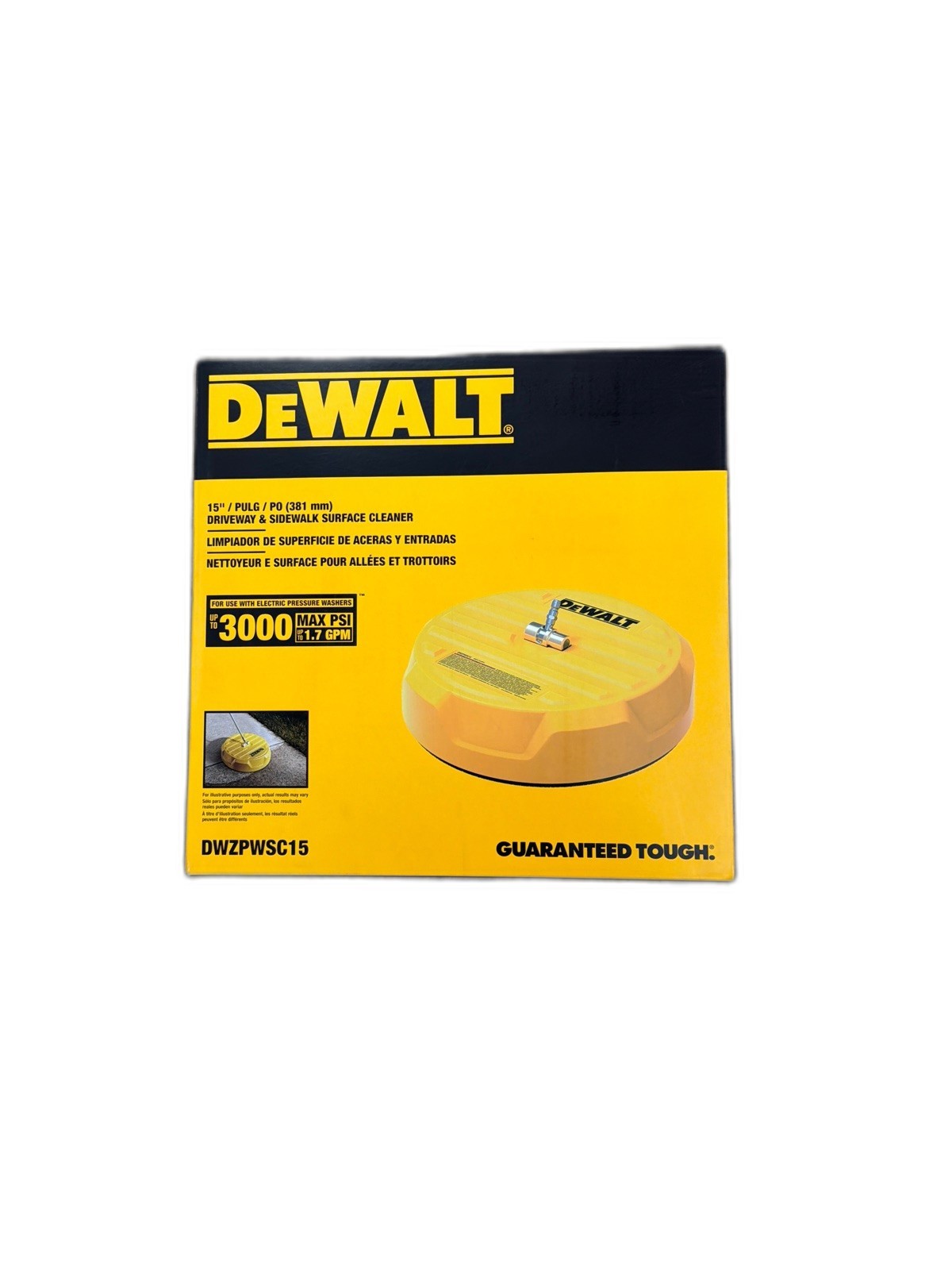 DEWALT 15 in. 3000 PSI Pressure Washer Surface Cleaner Attachment
