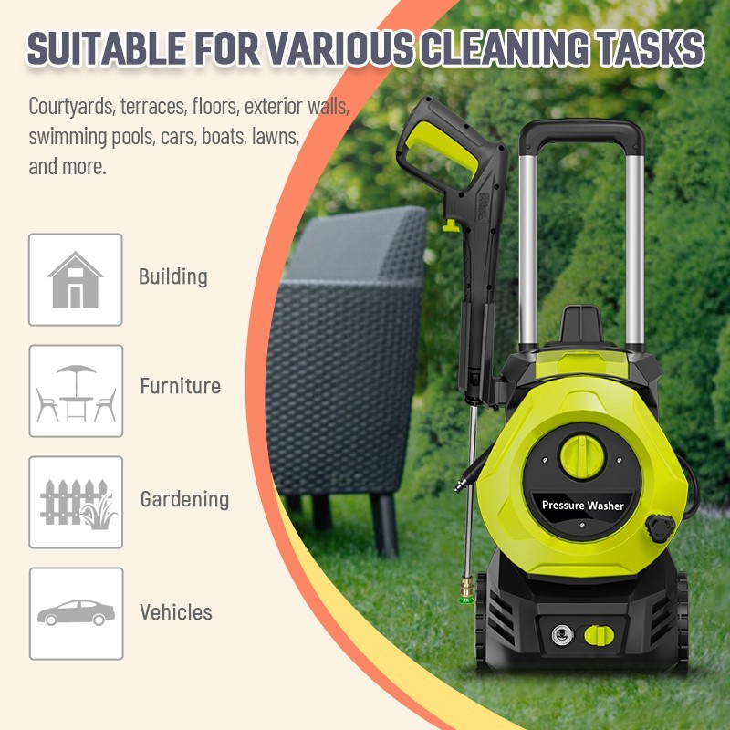 Pressure Washer 4200PSI 2.5GPM, Steel Lance, 500ML Foam Cannon, for Driveway