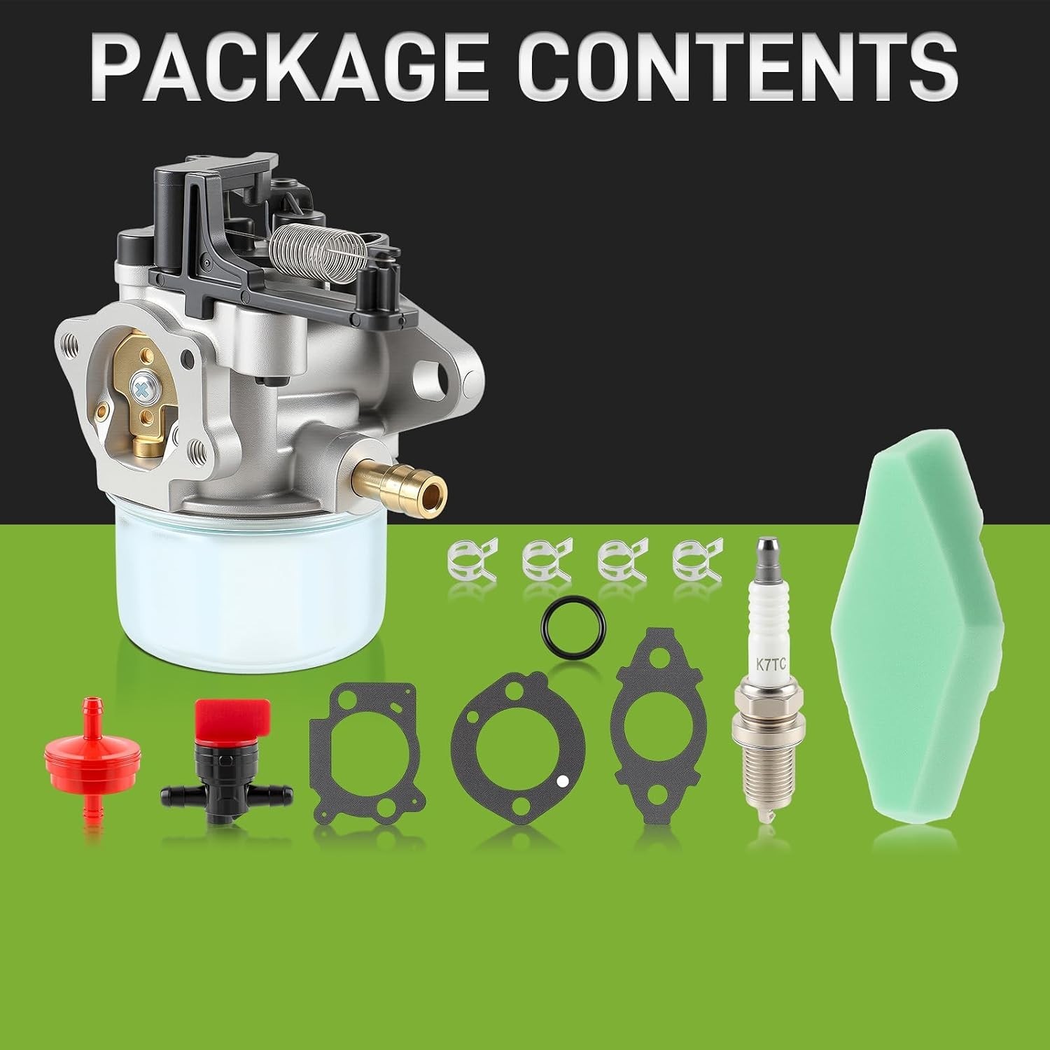 Carburetor Kit Compatible with Troy-Bilt Pressure Washer 595390 8 Pack