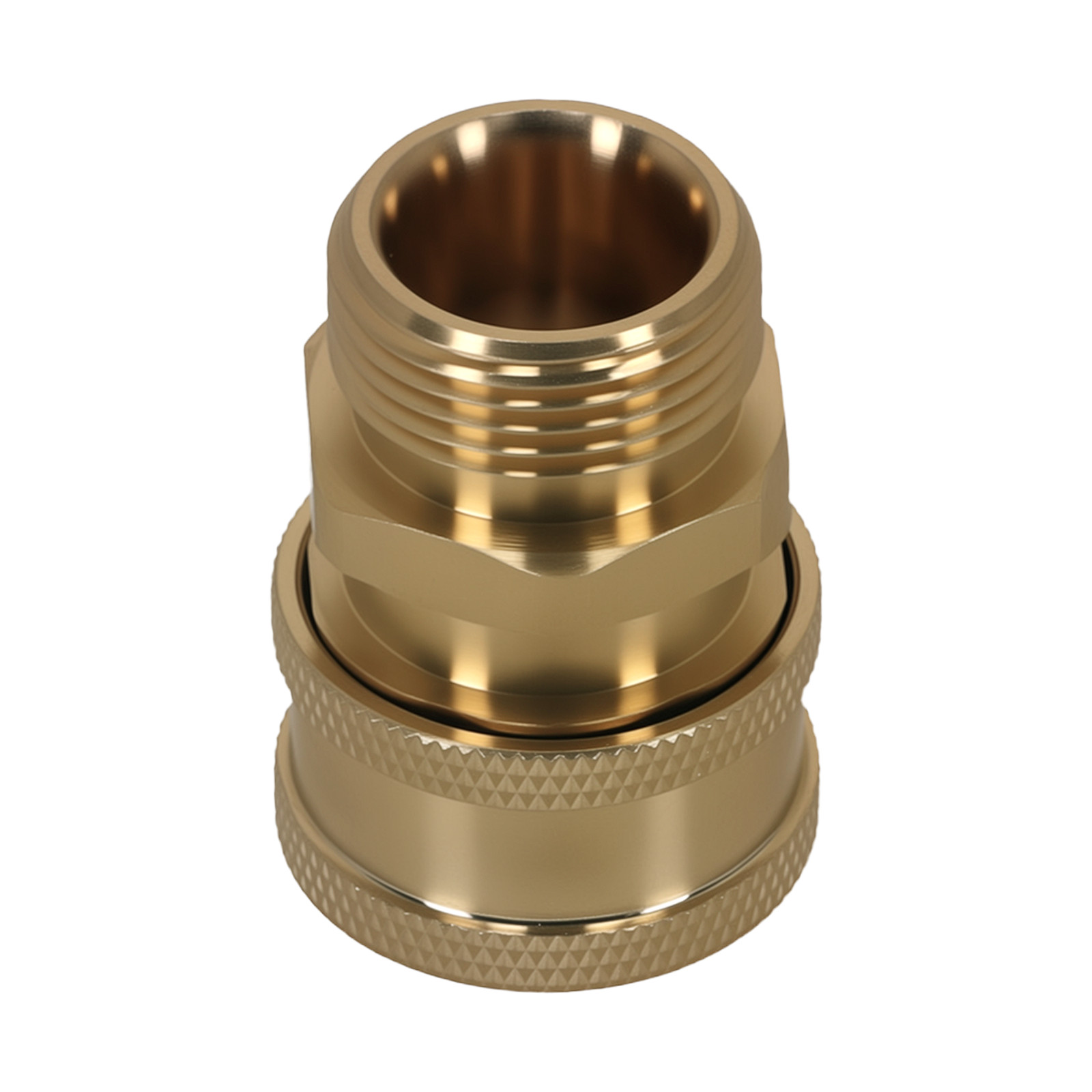 Brass Pressure Washer Adapter M22-15mm to 3/8″ Quick Connect 5000 PSI 2 Pack