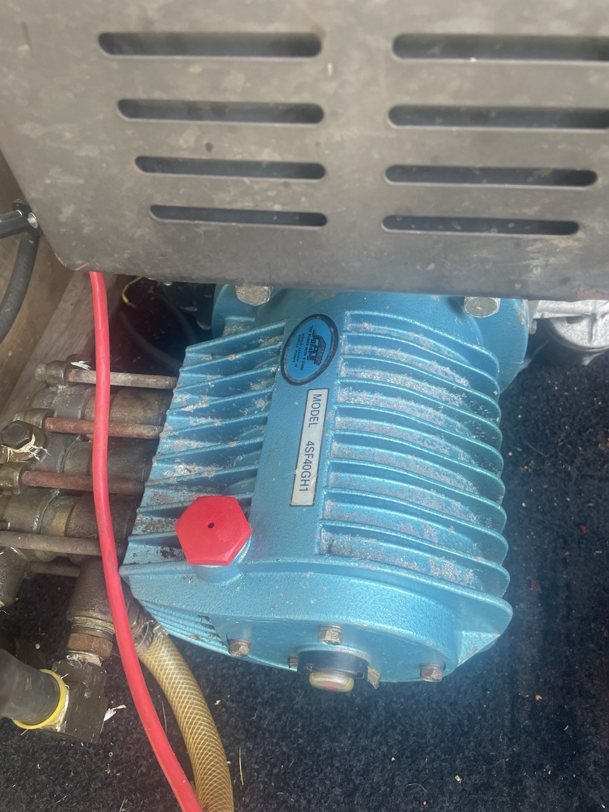 Cat Pressure Washer Pump Model 4SF40GHI And Mounting Base For A Briggs Vanguard