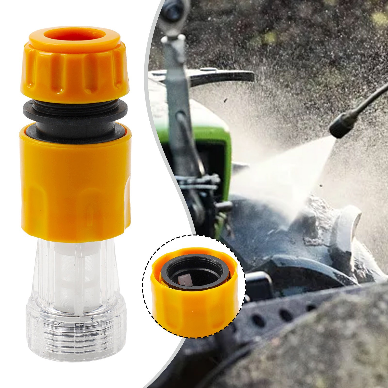 Accessories Car Washer Adapter Pressure Washer 1*Water Connector Water Column