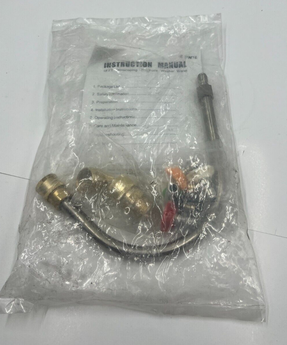 18ft Telescoping Washer Wand Hardware Accessories Only PW76