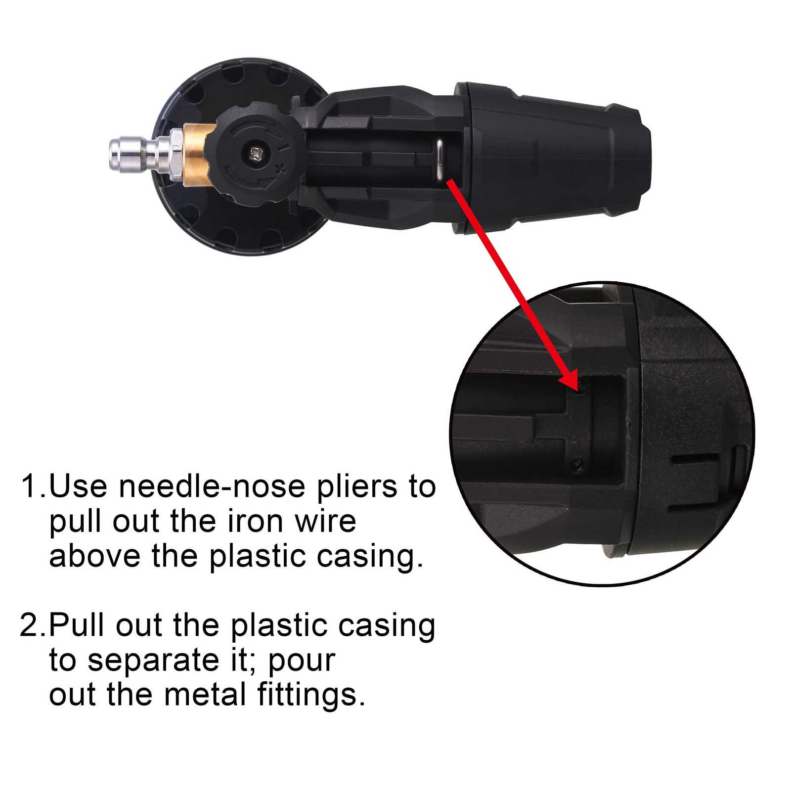 Foam Cannon, 1/4 Inch Quick Connect, Power Washer Foam Cannon with 5 Pressure…