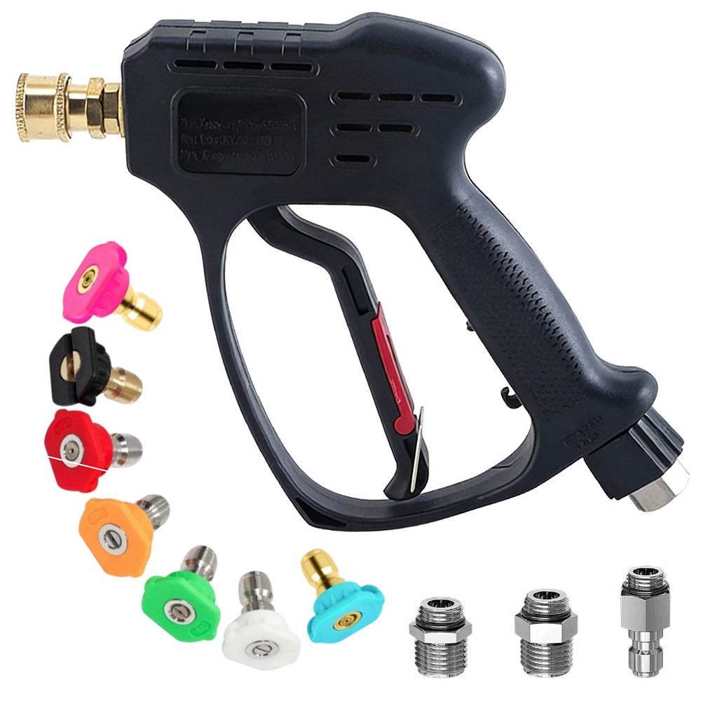 Pressure Washer Short Gun with Swivel 5000 PSI/10.5 GPM High Power Washer Gun…