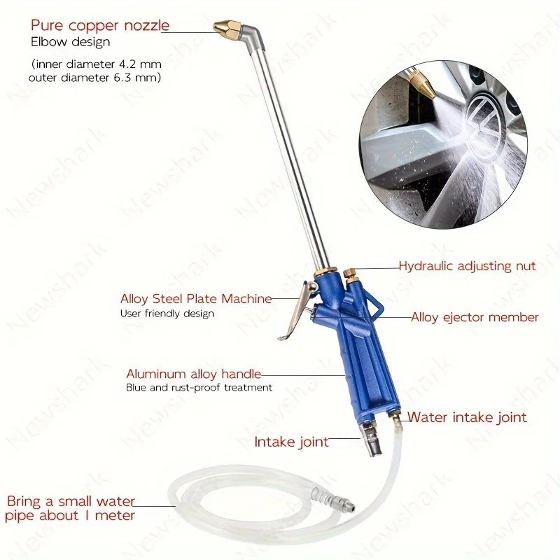 Car Engine Cleaning High Pressure Water Spray Gun Pneumatic Car Wash Tool