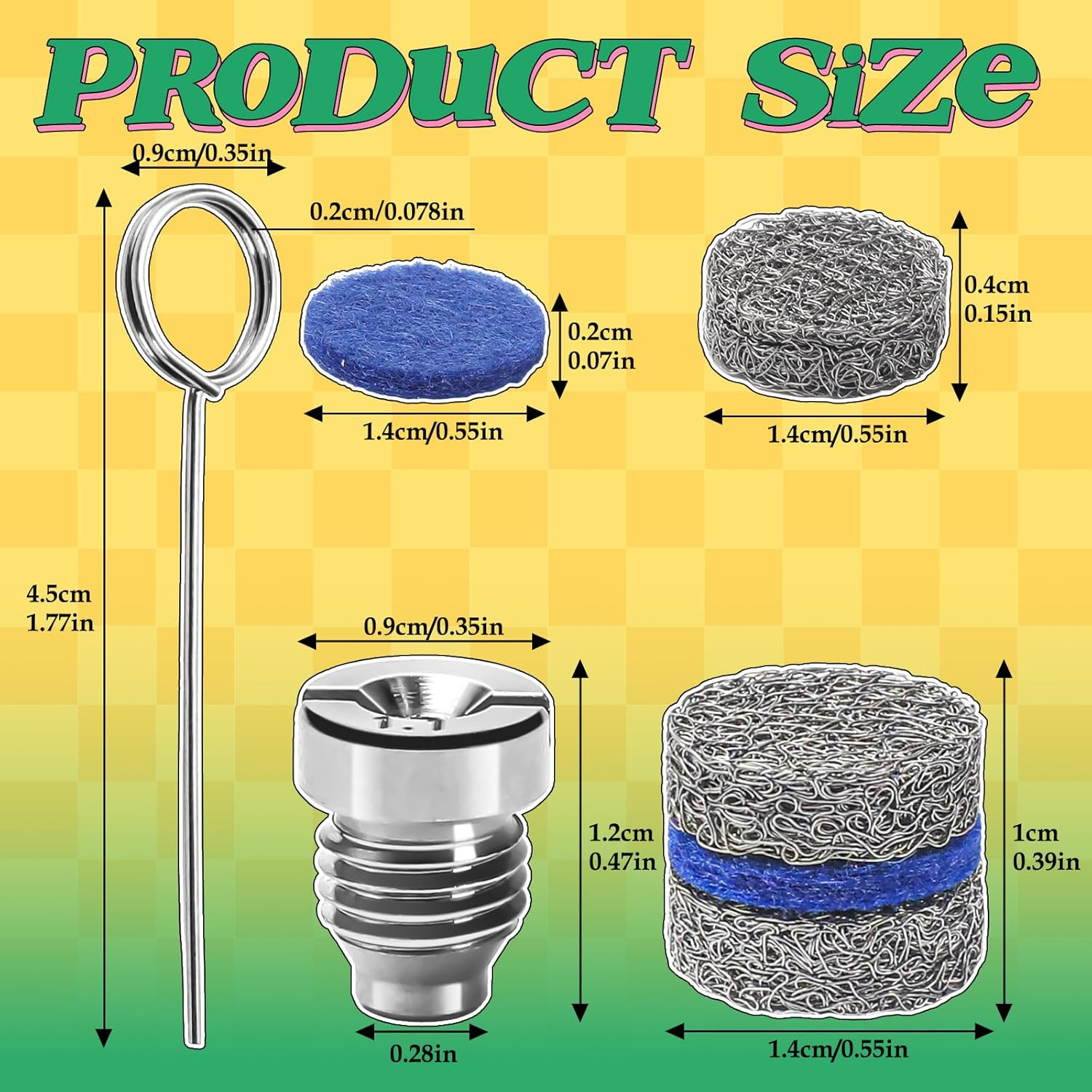 1.1 Mm Orifice Foam Cannon Nozzle and Foam Maker Meshes Kit for Foam Cannon Repl