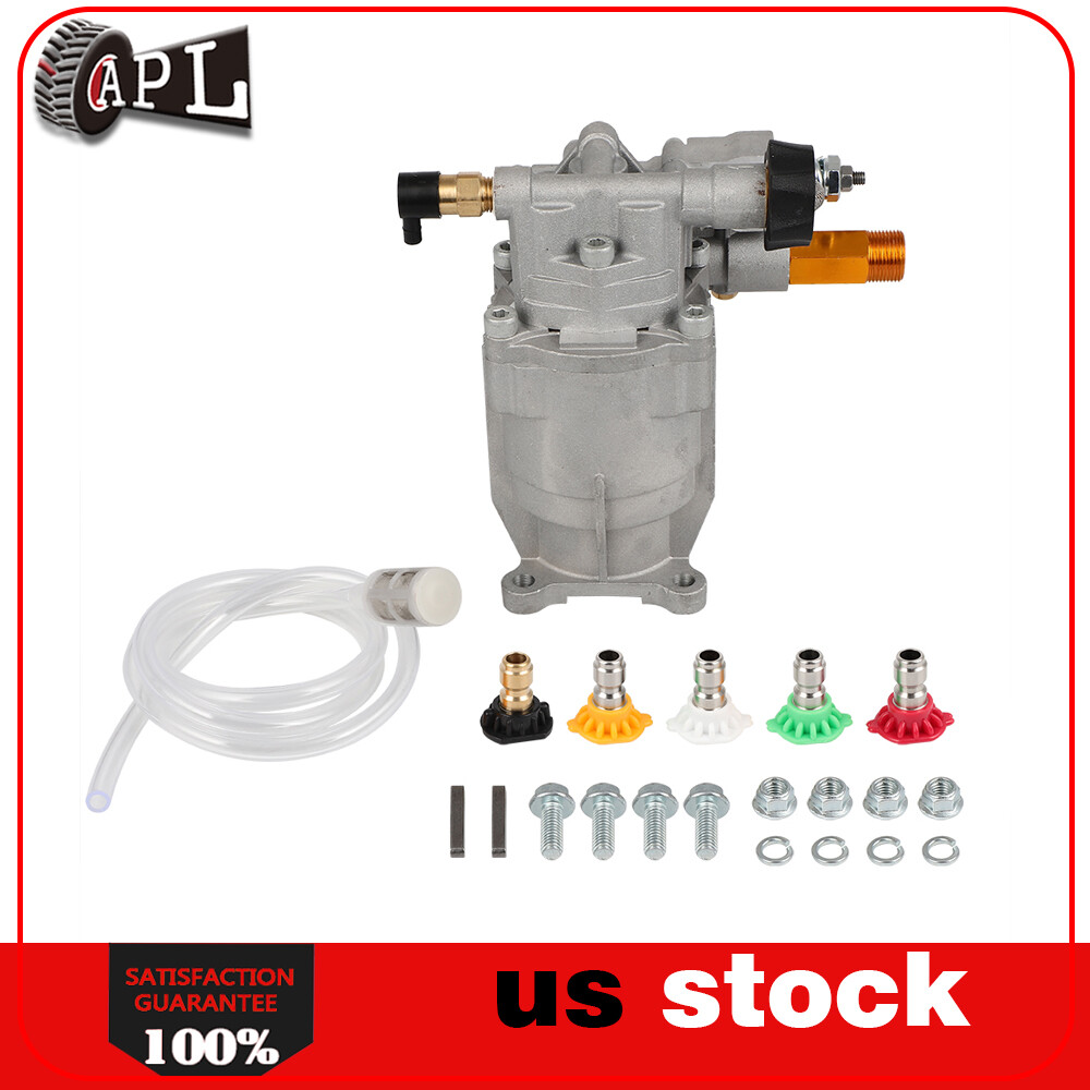 2700psi Cold Water Power Pressure Washer Water Pump 2.5GPM 3/4″ Shaft Horizontal