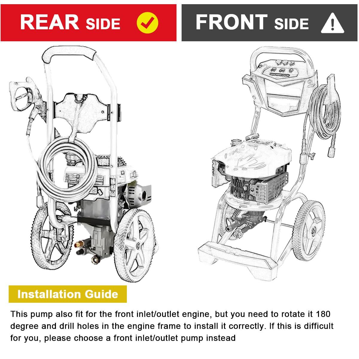 Pressure Pump for Power Washer Subaru EA190V PowerStroke PS80931 Model 308653078