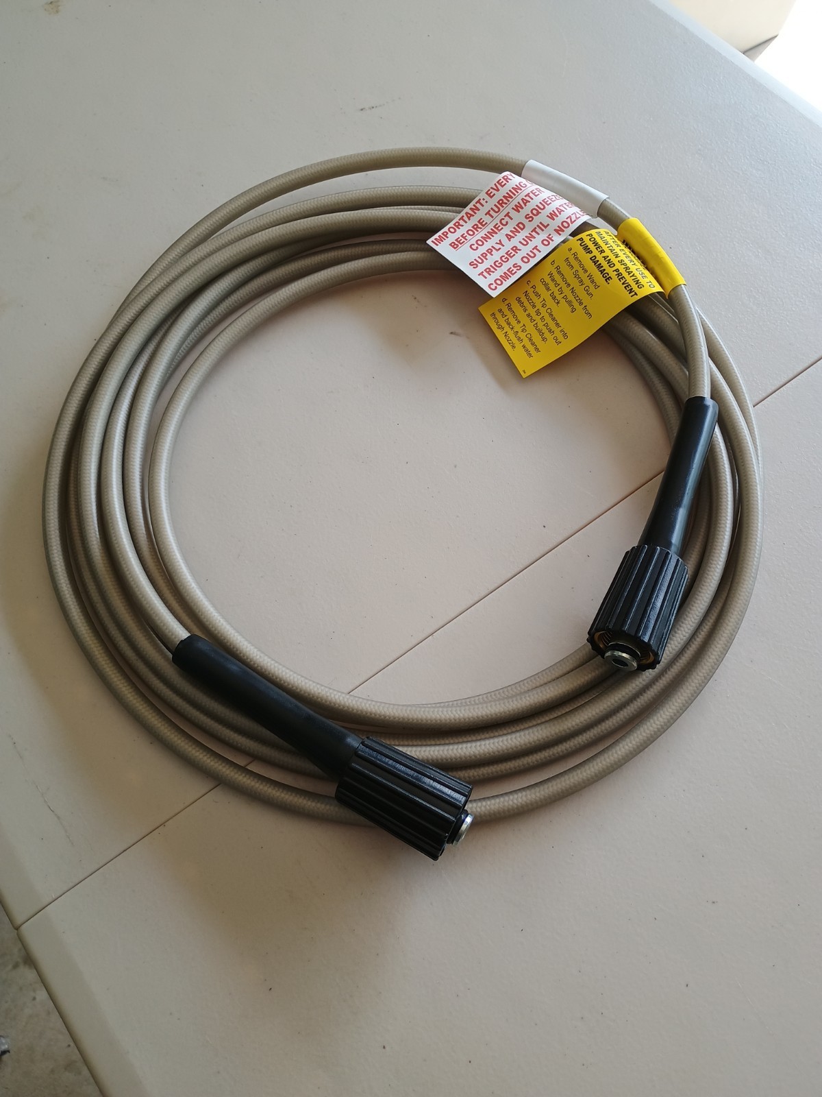Universal 20ft Pressure Washer Hose 2000 PSI Max