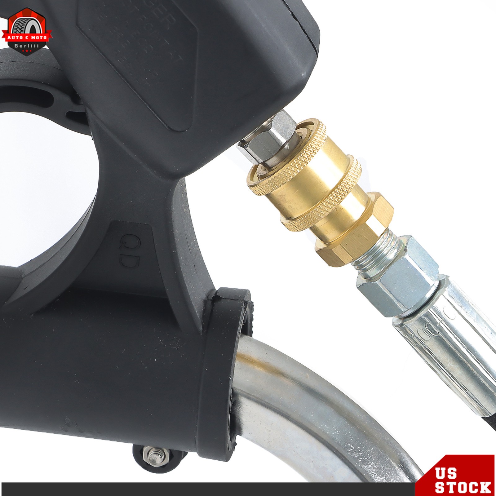 24″ Pressure Washer Surface Cleaner 6000 PSI w/ Handles & Wheels Quick Connect