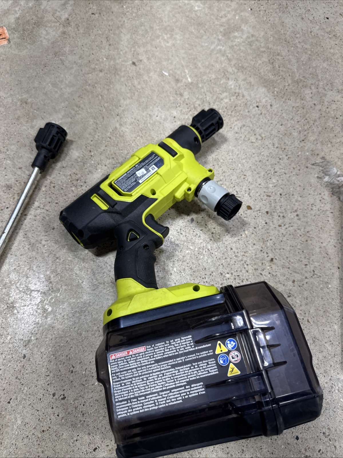 Ryobi RY124050VNM EZClean 600 PSI Power Parts H28