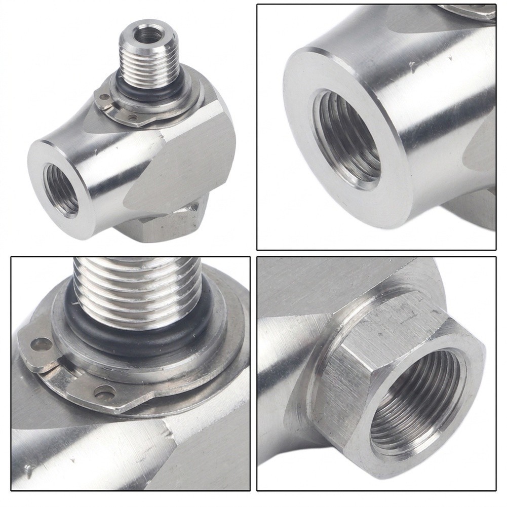 Car Wash Arm Fitting 304 Stainless Steel 360 Degree Swivel Joint High Pressure