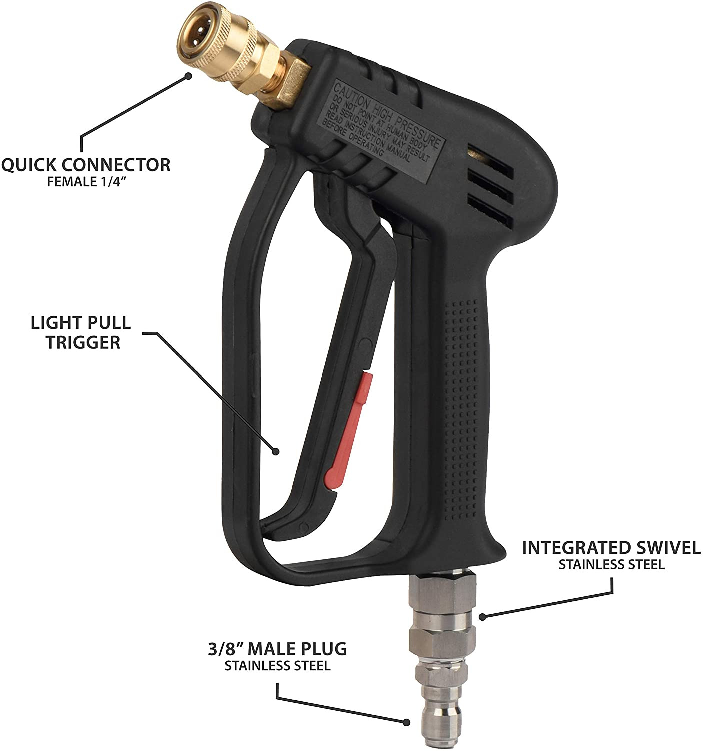 Mckillans Swivel Washer Gun and Extension Rinsing Wand Bundle