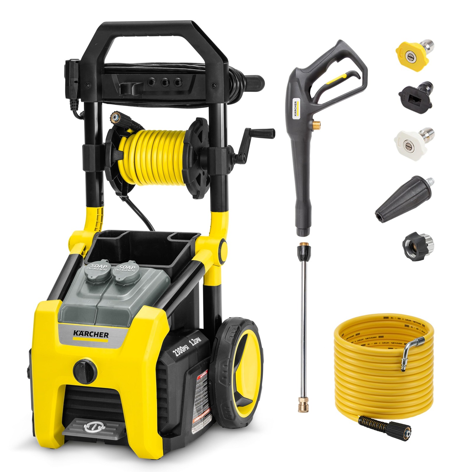 Kärcher Pressure Washer K2300PS, CETA Certified, 4 Spray Nozzles, Detergent T…