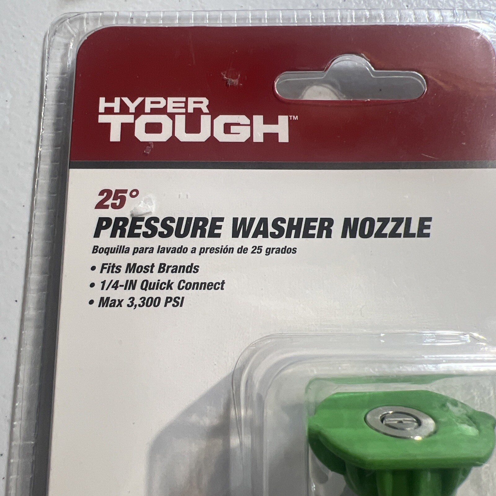 Hyper Tough 25 Degree Pressure Washer Nozzle 1/4″ Quick Connect