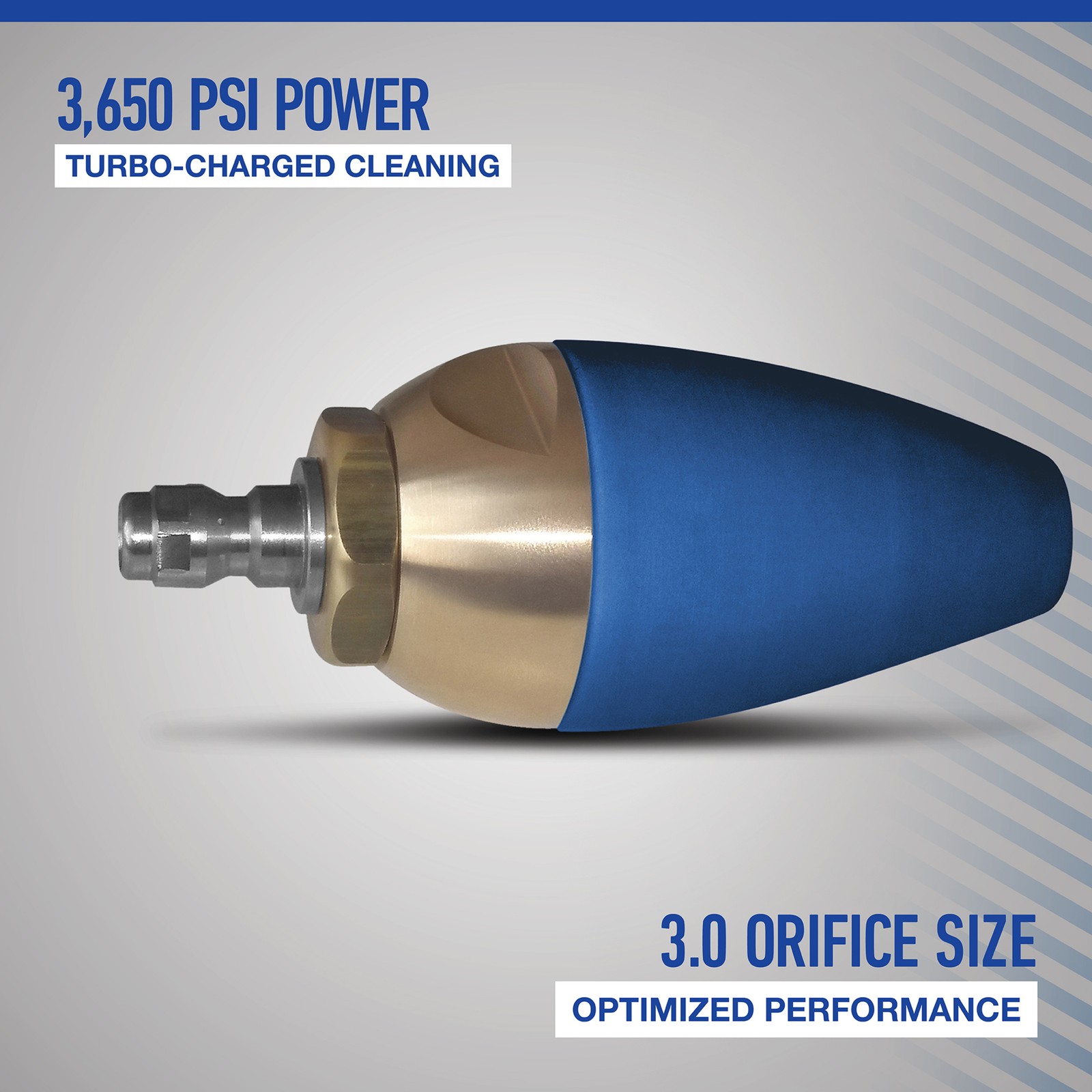 Powerhorse Rotating Turbo Nozzle, 3.0 Orifice, 3650 PSI
