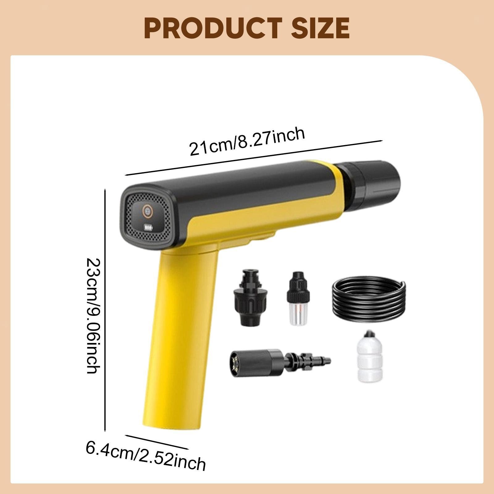 Handheld Pressure Washer Foldable Adjustable Compact for Home Power Cleaner