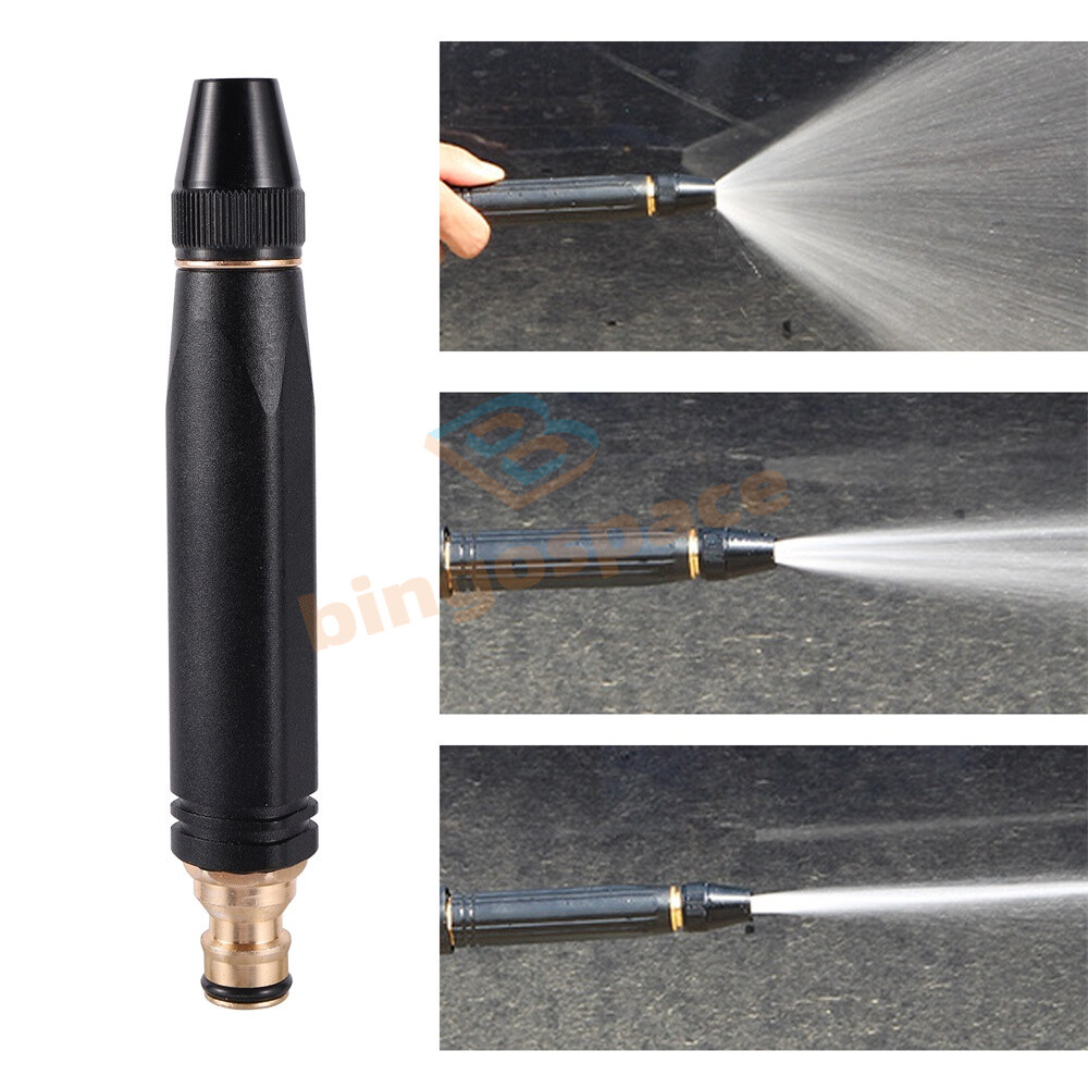 High Pressure Water Sprinkler Metal Brass Nozzle Car Garden Lawn Wash Hose Pipe.