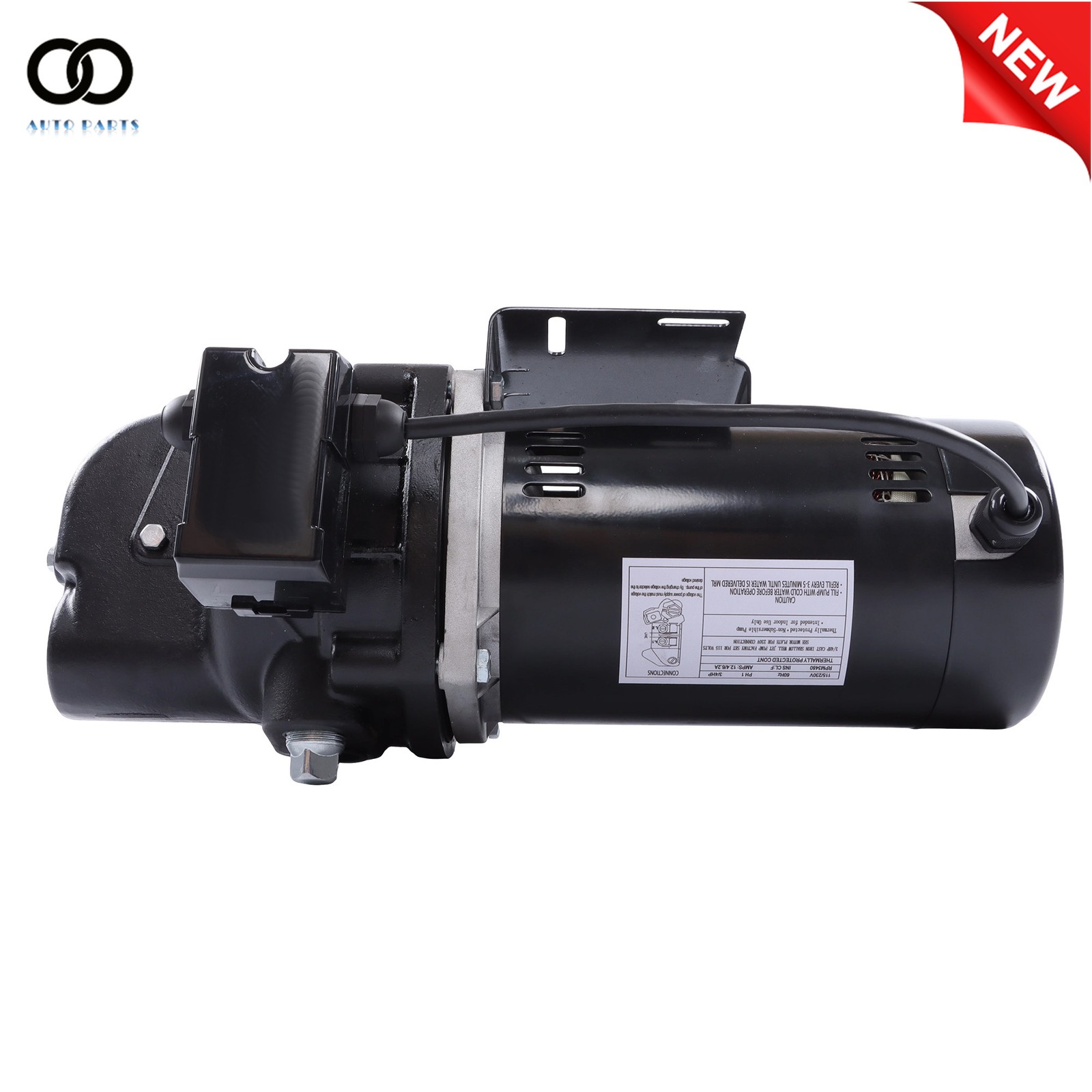 SWS75 3/4 HP Shallow Well Jet Pump Cast Iron 510 Gallons Per Hour 1PH 115/230V