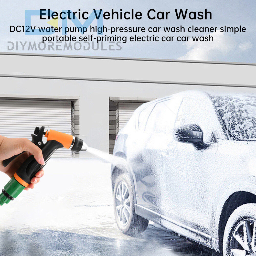 DC12V Portable Car High Pressure Washer Water Wash Cleaner Pump Kit Self-Priming