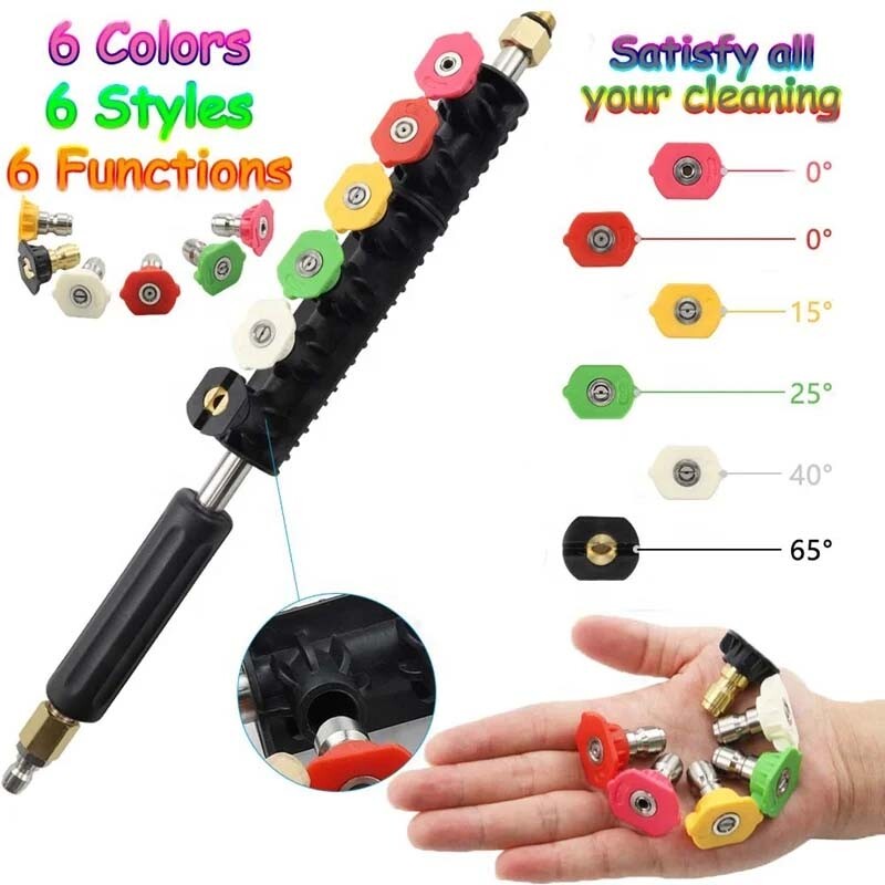 4000PSI High-Pressure Washer Extension Wand Replace Lance Gutter Cleaner Nozzle