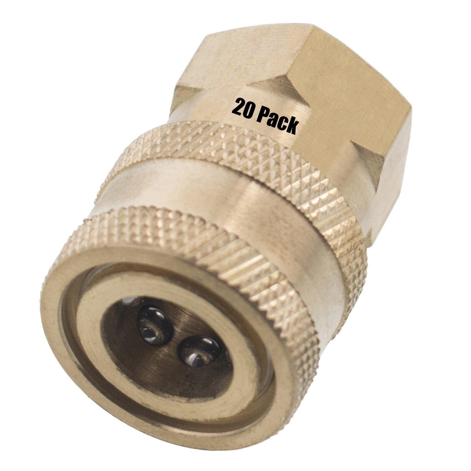 (20) 1/4″ FPT Female Brass Socket Quick Connect Coupler Pressure Washer Nozzle