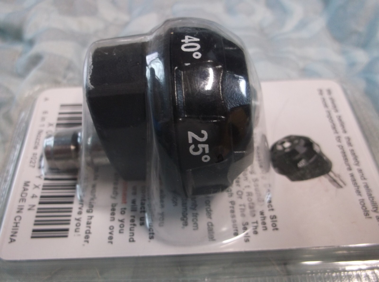 High Pressure Washer Spray Nozzle 0 15 25 40 Degree Rotation Watering Rinse Soap