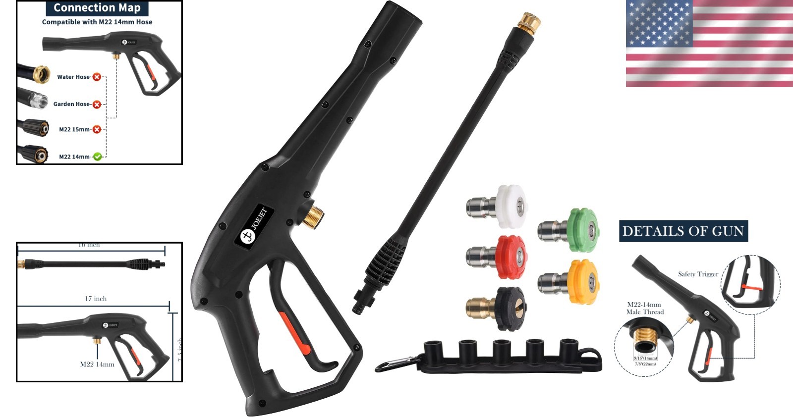 Spray Gun Kit for Some Karcher and Ryobi Pressure Washers