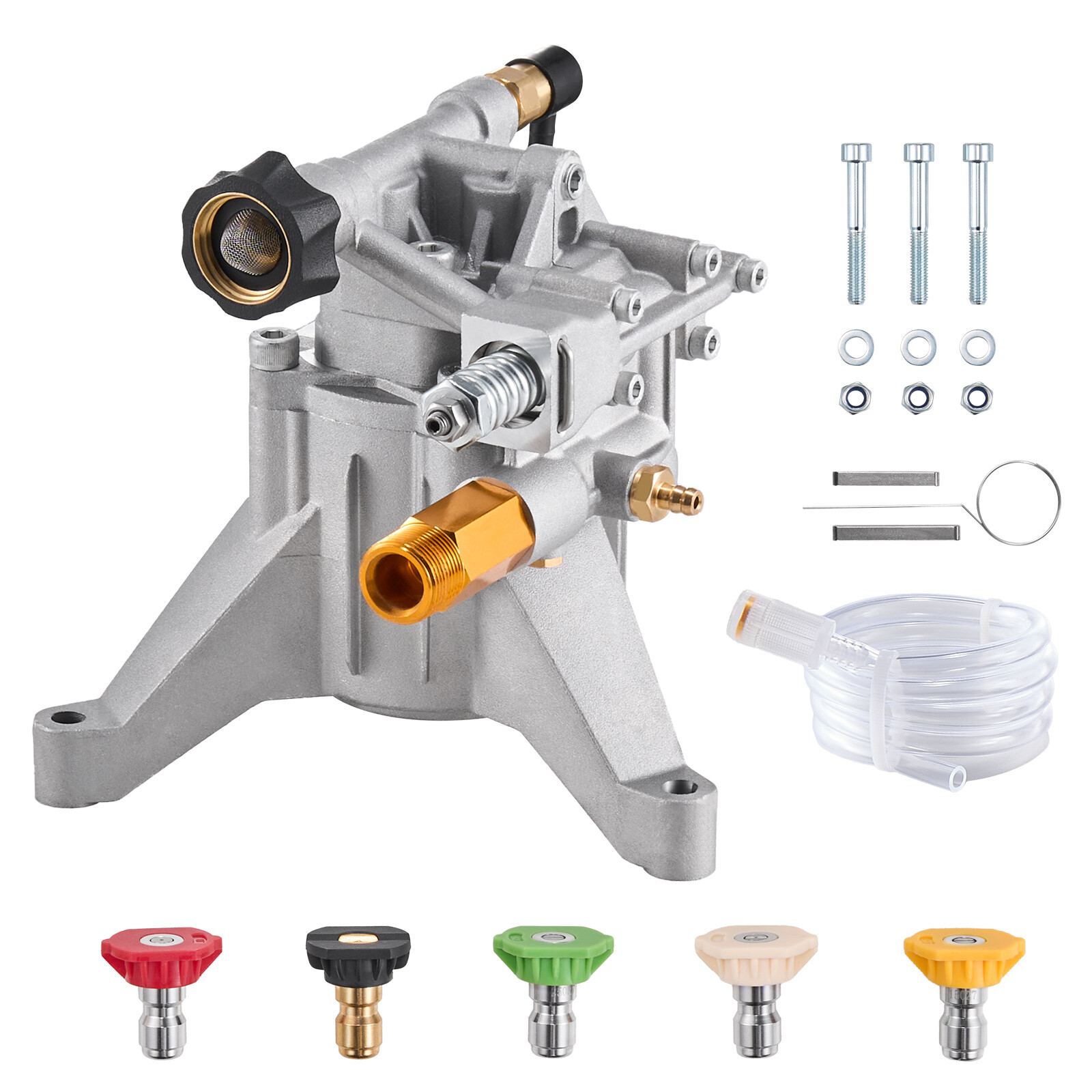 Pressure Washer Pump 7/8″ Shaft Vertical 3300 PSI 3.0GPM with 5 Nozzles