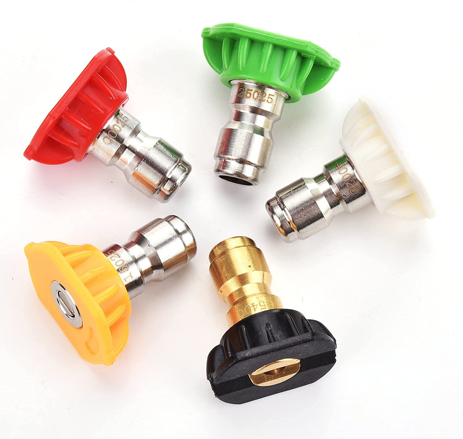 Tool Daily Pressure Washer Spray Nozzle Tips Multiple Orifice 2.5, 5 Colors