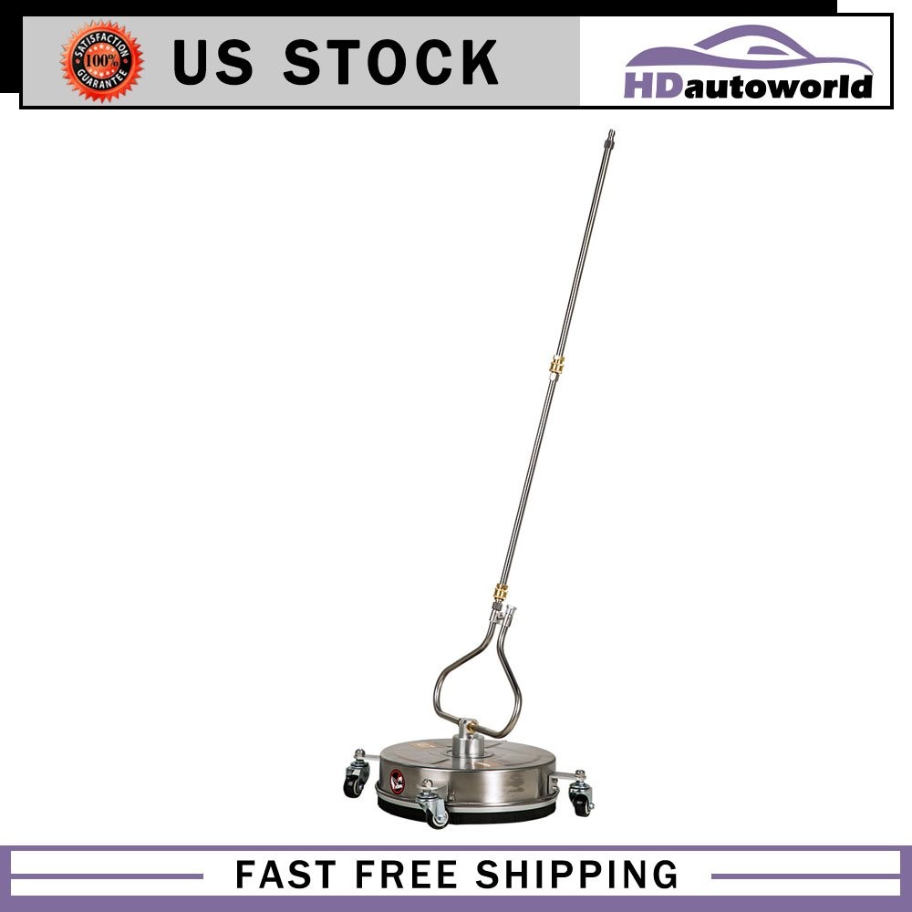 13.7″ Pressure Washer Surface Cleaner with 4 Wheels Stainless Steel Brand New