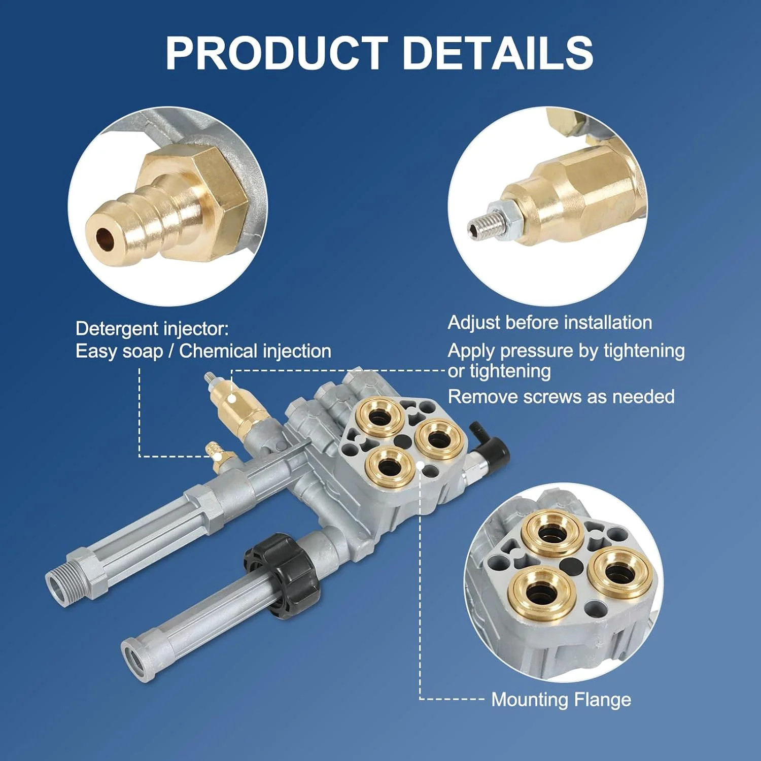 Complete Pump Head with Unloader & Installed Thermal Relief Valve Replacement fo