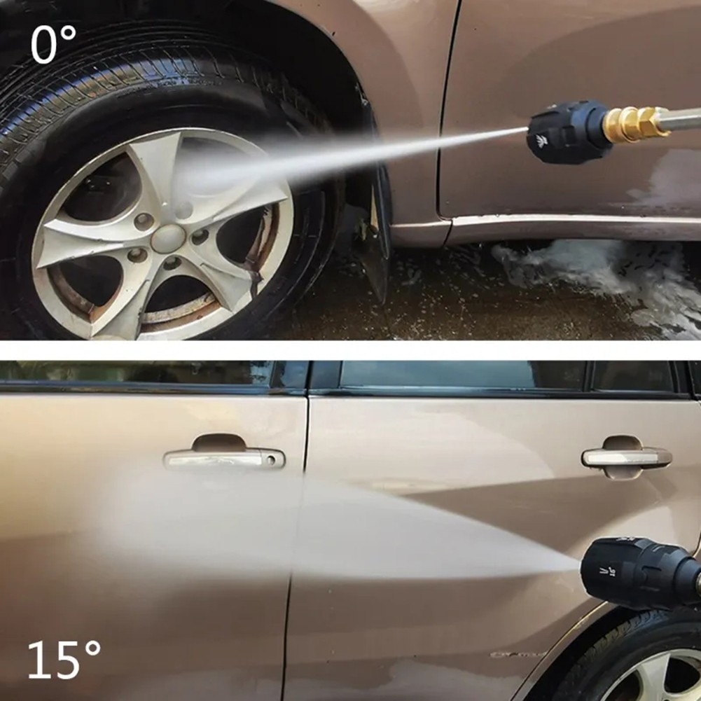 Nozzle Pressure Washer 0/15/25/40/65 Degrees 1/4in Quick Connector 5 In 1