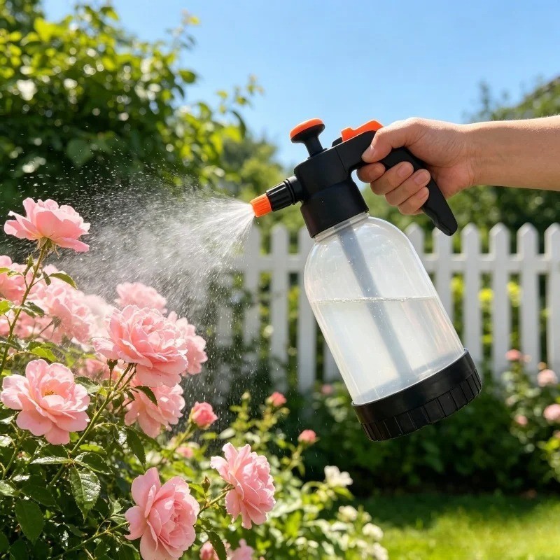 1.2L Pressure Sprayer Water Spray Bottle Car Wash Garden Plant Cleaning Tool