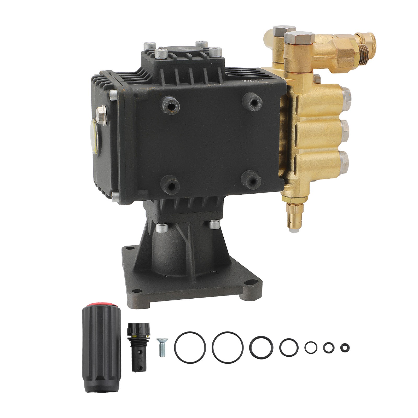 Pressure Washer Pump Triplex Plunger 4000PSI 4.7GPM 1″ Hollow Horizontal Shaft