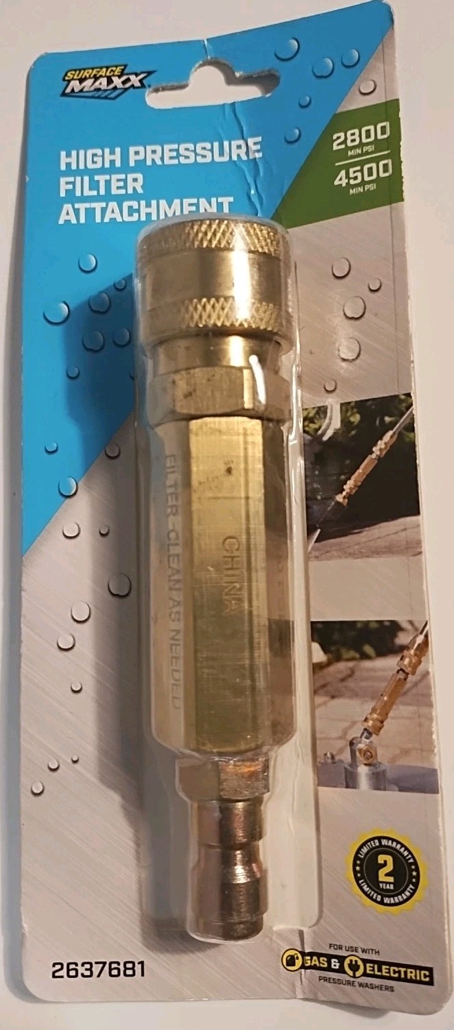 Surface Maxx Pro High Pressure Filter Attachment Lot Of 2 Gas 2637681 New Sealed
