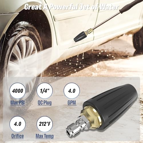 Pressure Washer Tips Turbo Nozzle – Max 4000 PSI – Turbo Nozzle