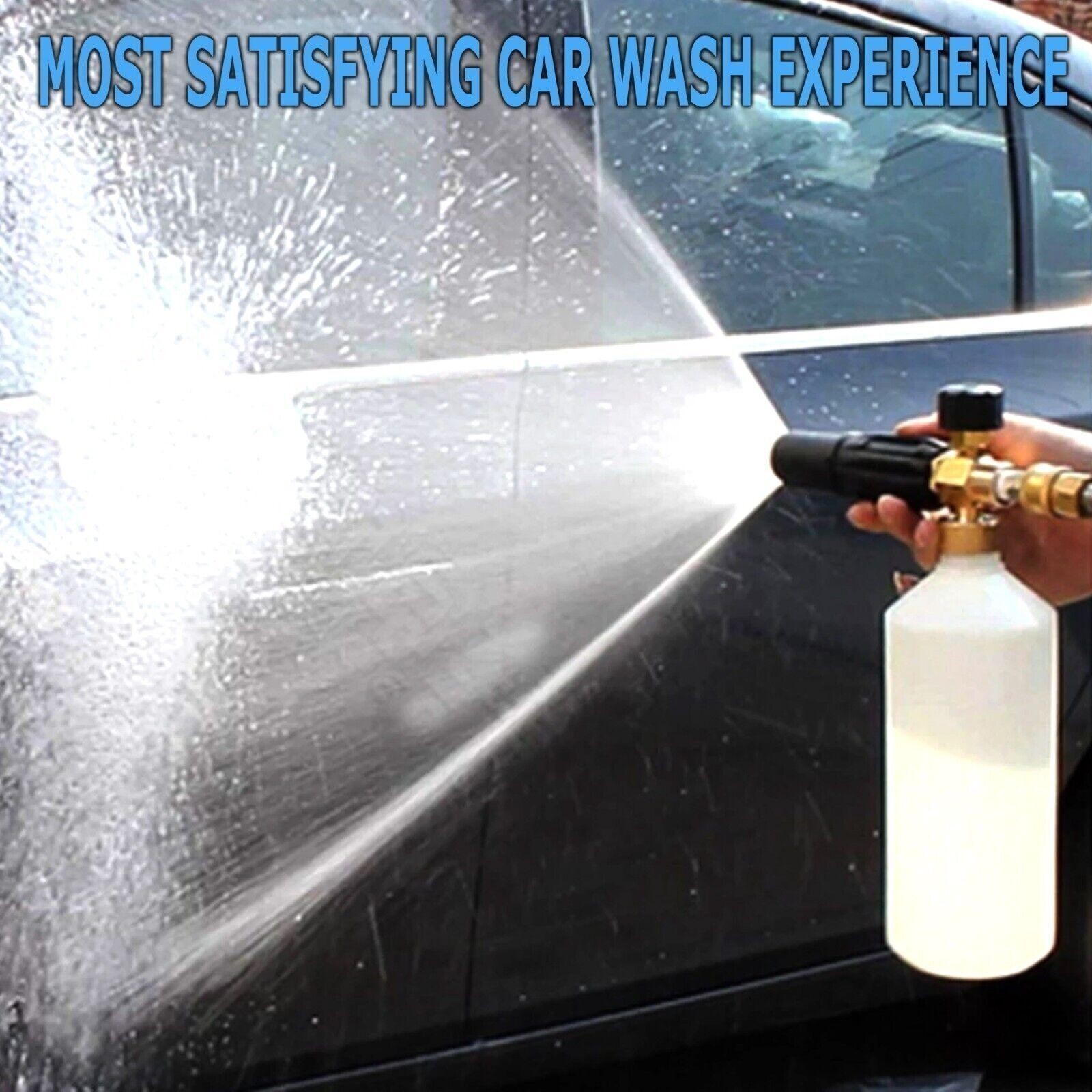 Pressure Washer Gun 1/4″ Car Wash Soap Lance Cannon Spray Jet Bottle Snow Foam