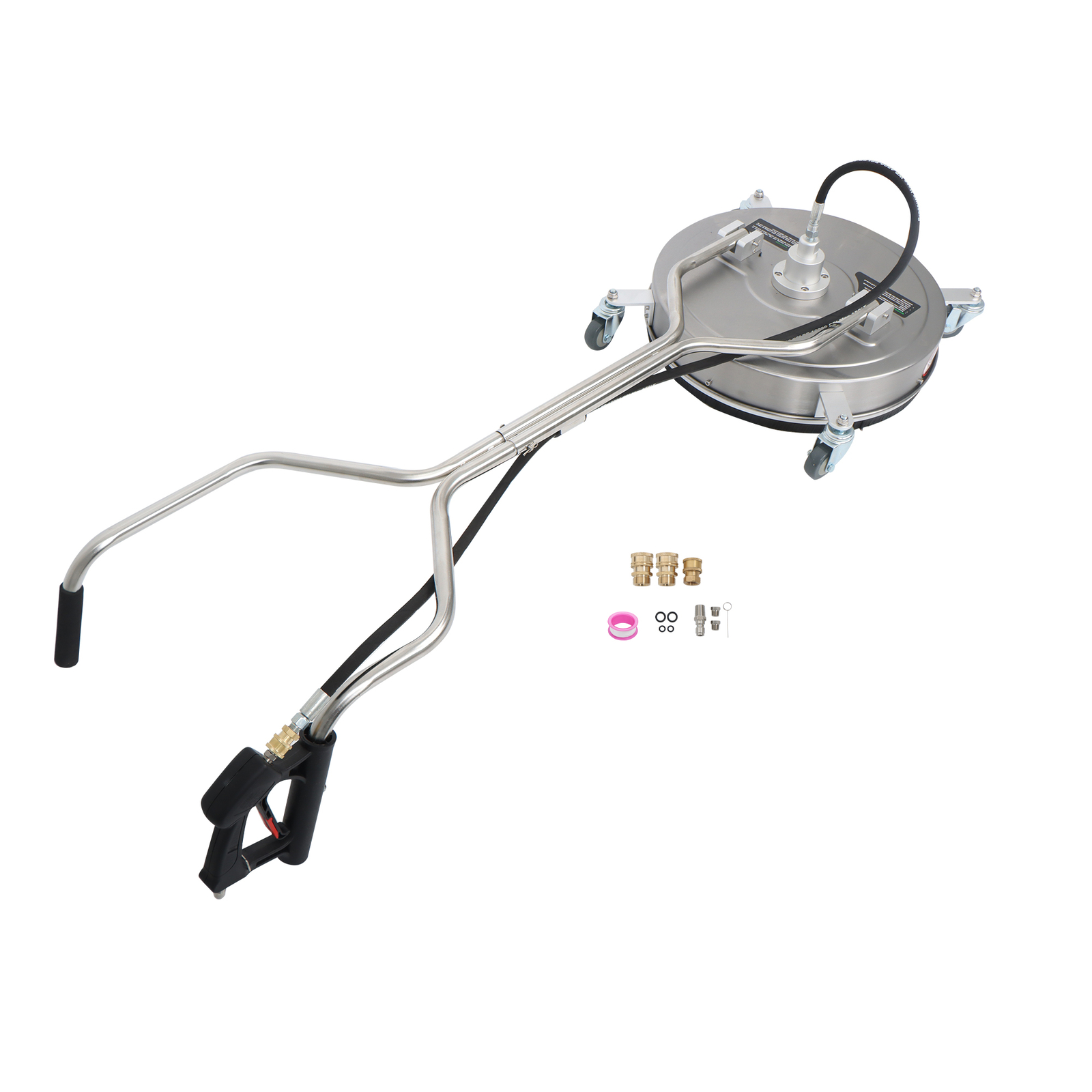 20 inch Pressure Washer Surface Cleaner w/ Handles & Wheels Quick Connect