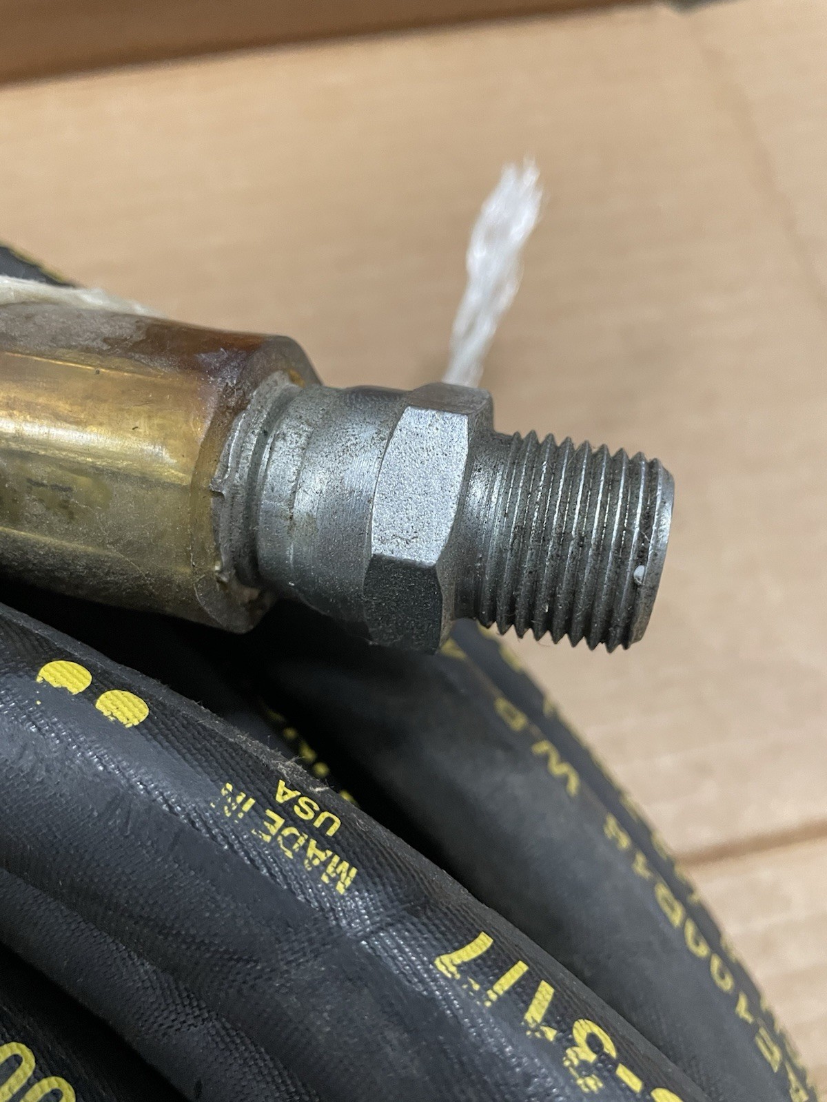 1/2” Wearguard 60ft High-Pressure 4000 PSI Hose With Swivel 1 End Made In USA