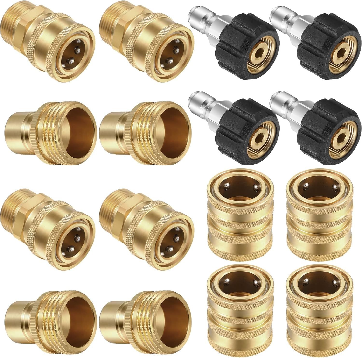 16-Piece Pressure Washer Adapter Set – Quick Connect Kit