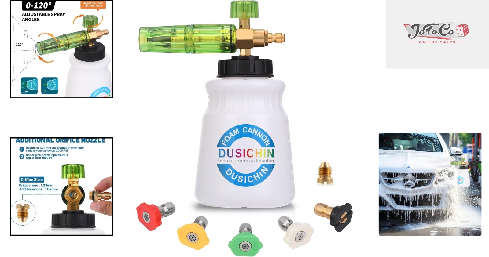 DUS-007 High-Performance Snow Foam Lance – 3000 PSI for Car Wash Excellence